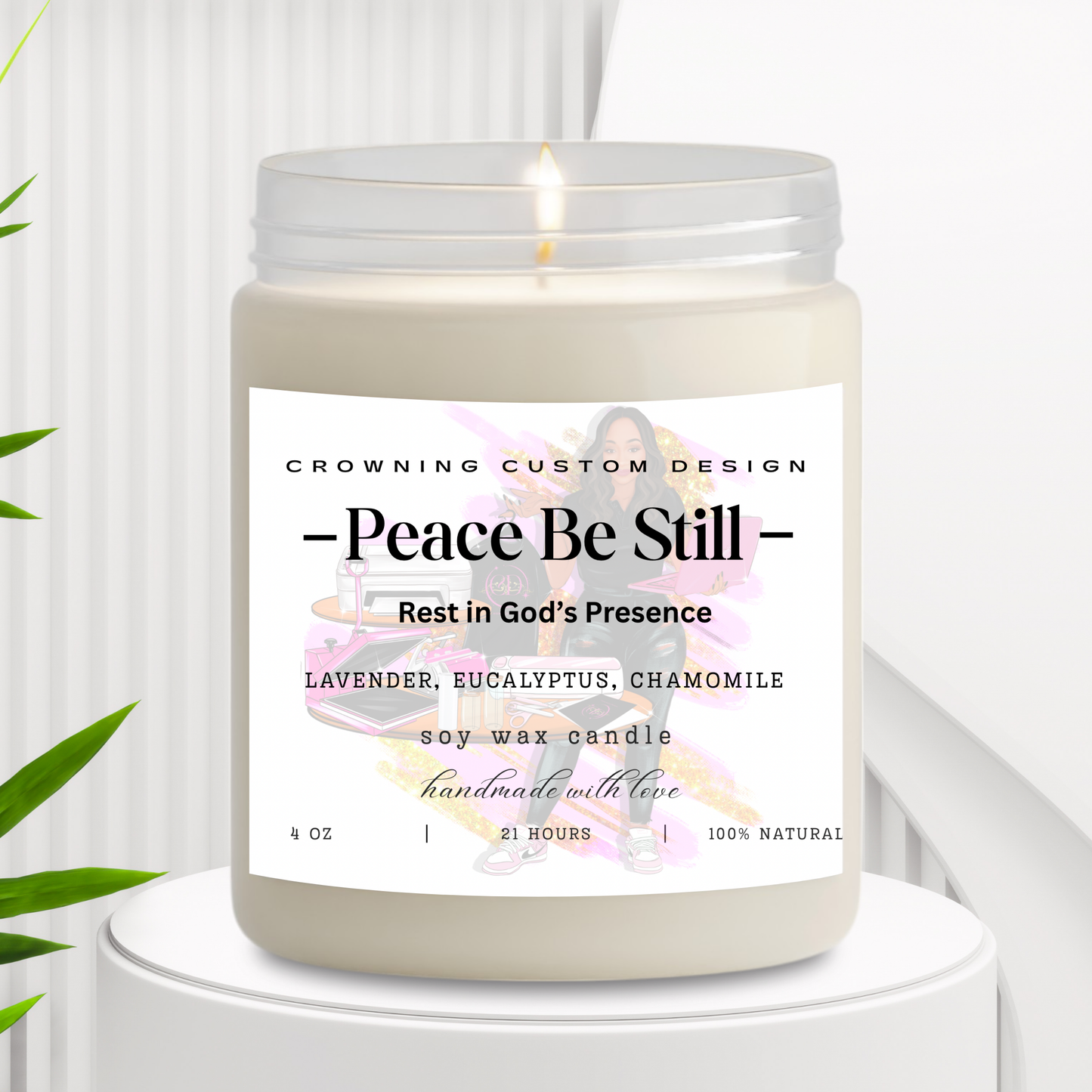 Peace Be Still – 4oz Anointed Glow Candle
