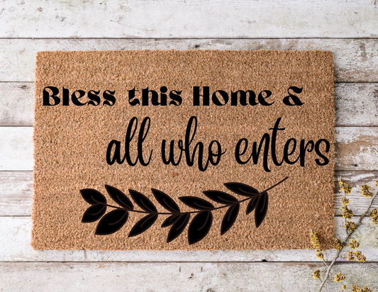 “Bless This Home” Doormat