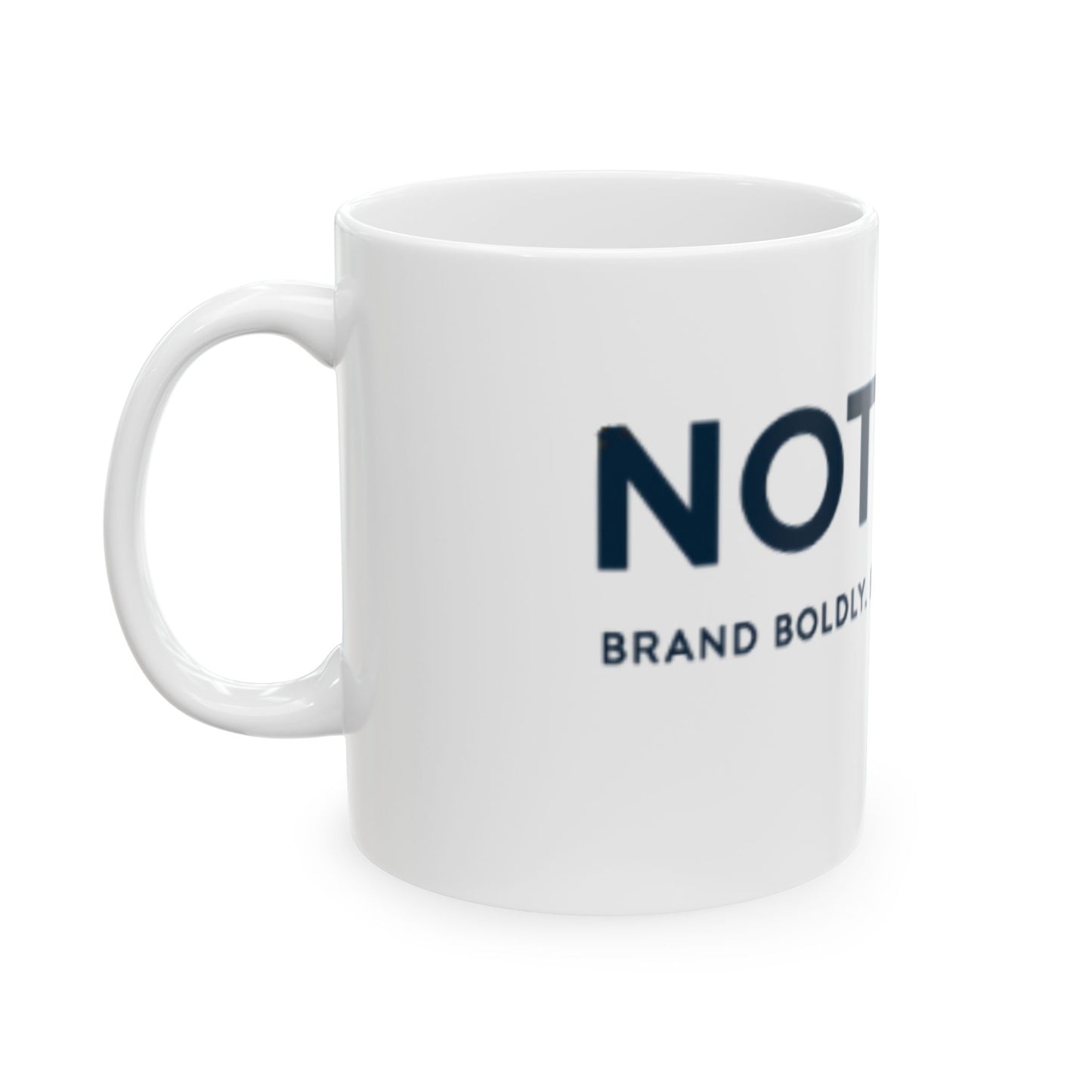 Logo Ceramic Mug (11oz, 15oz) - White Glossy Finish, Microwave & Dishwasher Safe