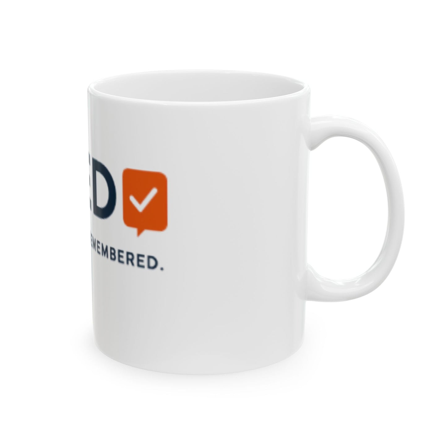 Logo Ceramic Mug (11oz, 15oz) - White Glossy Finish, Microwave & Dishwasher Safe