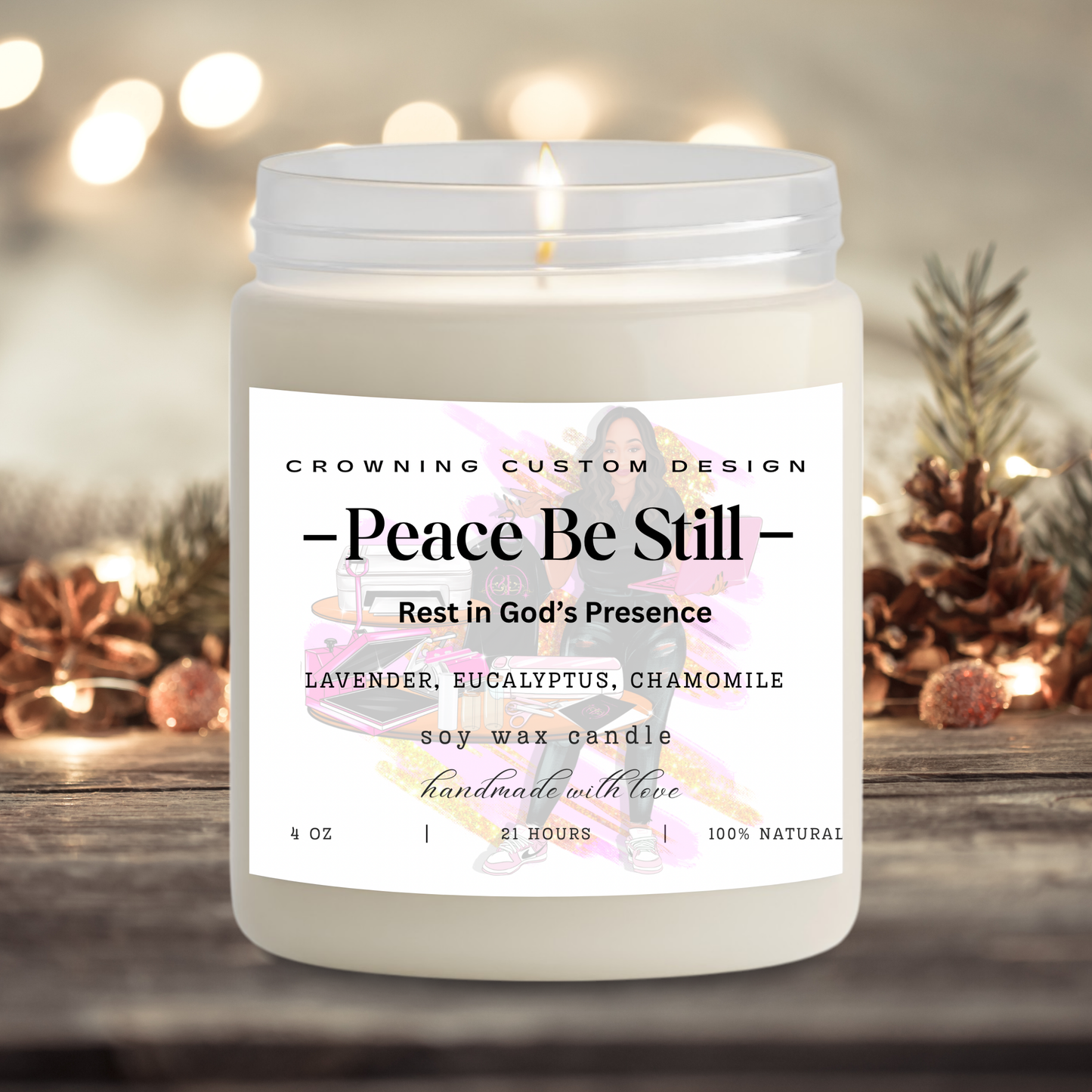 Peace Be Still – 4oz Anointed Glow Candle