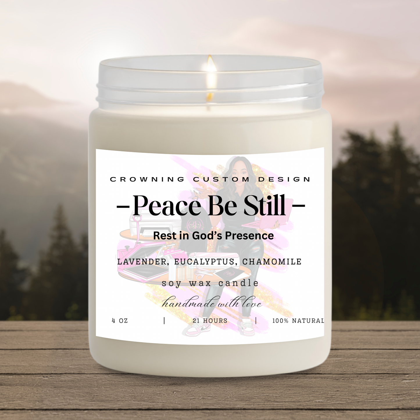 Peace Be Still – 4oz Anointed Glow Candle