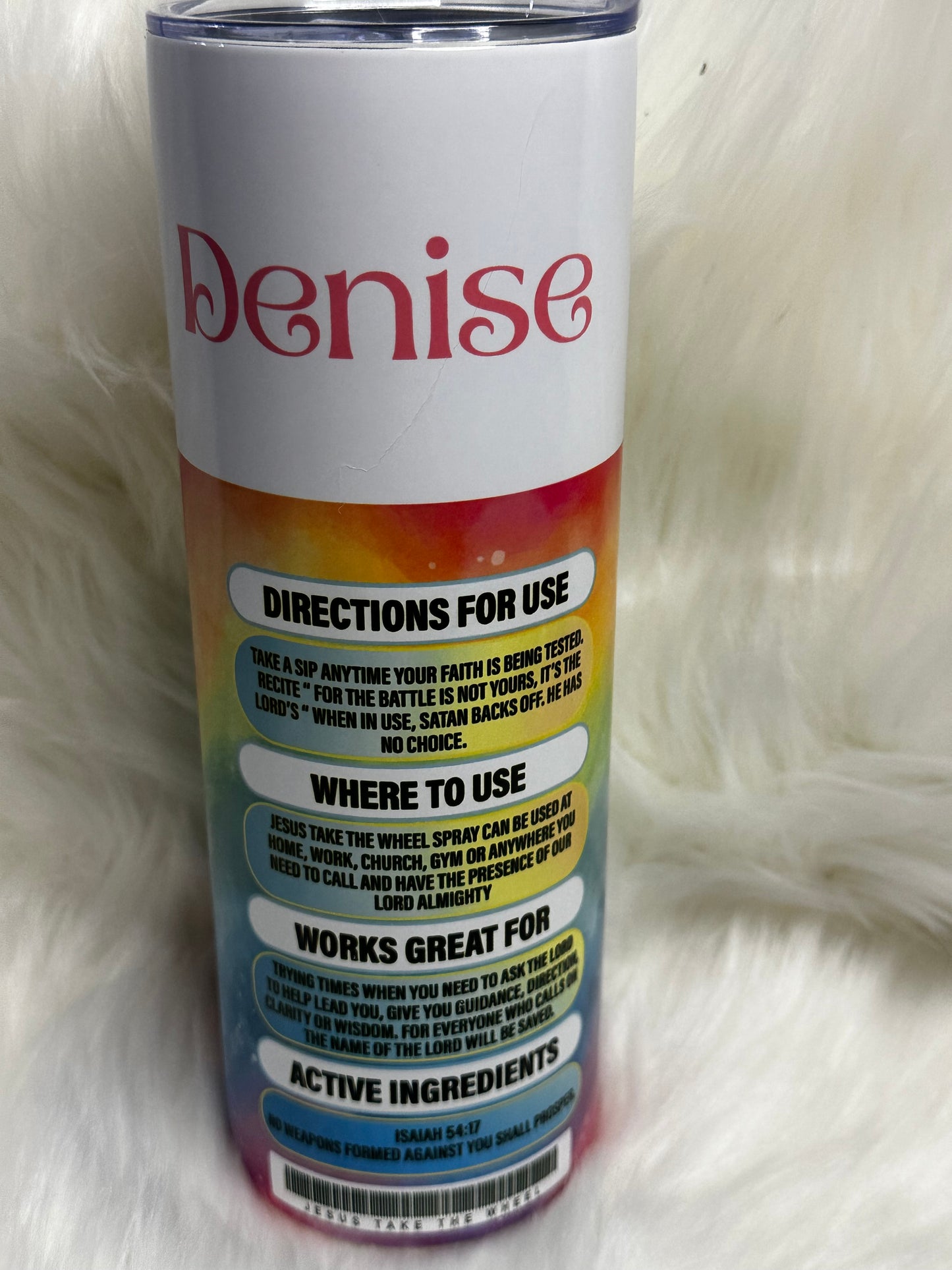 Jesus Spray Tumbler